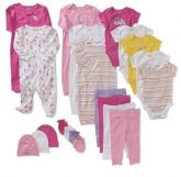 Kit bodys 03 peças M/C Malha 25x75% algodão RN ao G